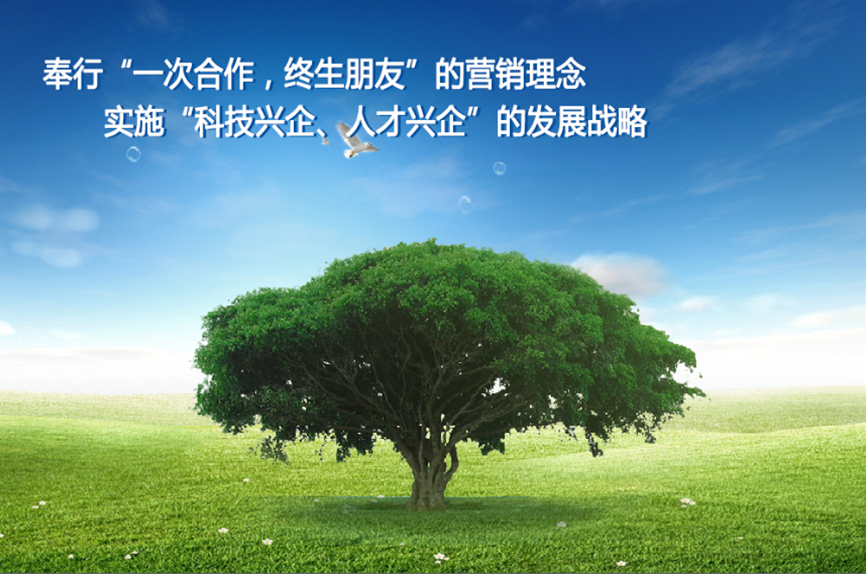 公司奉行一次合作,终身朋友的营销理念,实施科技兴企人才兴企的发展战略